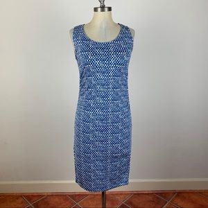 Seraphine Blue Patterned Maternity Dress